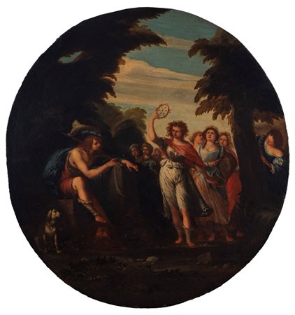 Giovan Battista Spinelli (Chieti 1613 - Ortona 1658)  - Davide festeggiato dalle fanciulle di Israele,  