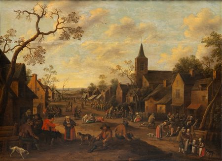 Joost Cornelisz Droochsloot (1586 - 1666)  - Scena di villaggio,  