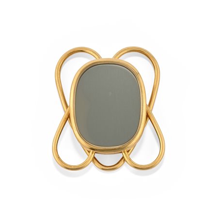 Patek Philippe - Fermasoldi con pietra dura in oro giallo 18k