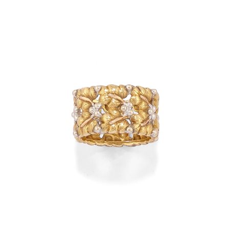 Buccellati - Anello a fascia in oro bicolore 18k