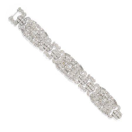 Bracciale con diamanti in platino e iridio