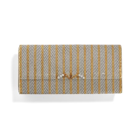 Borsetta da sera con diamanti  in oro bicolore 18k