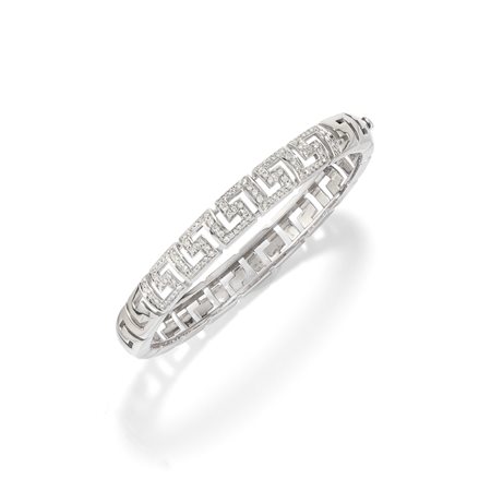 Versace - Bracciale con diamanti  in oro bianco 18k