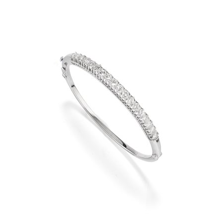 Bracciale con diamanti in oro bianco 18k