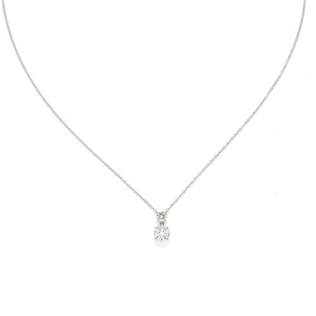 Collana punto luce in oro bianco 18k