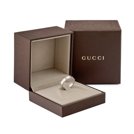 Gucci - Anello Collezione Icon in oro bianco 18k