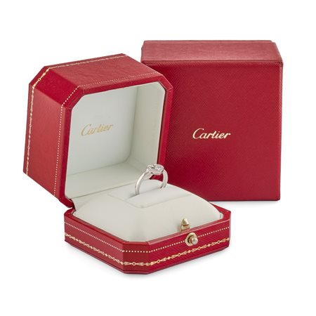 Cartier - Anello Collezione C Heart Diamond  in oro bianco 18k
