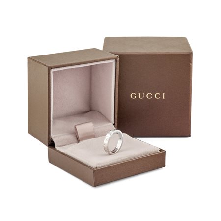 Gucci - Anello Collezione Icon in oro bianco 18k