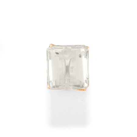 Anello con quarzo in oro giallo 18k