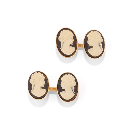 Polsini con cammeo in oro giallo 18k