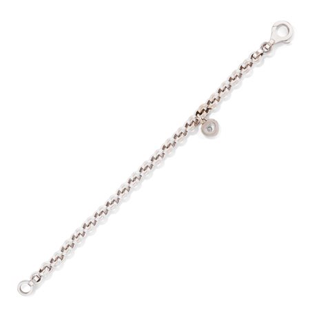 Chopard - Bracciale charms collezione Happy Diamonds in oro bianco 18k