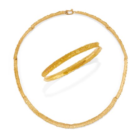 Fausto Maria Franchi - Demi parure in oro giallo 18k