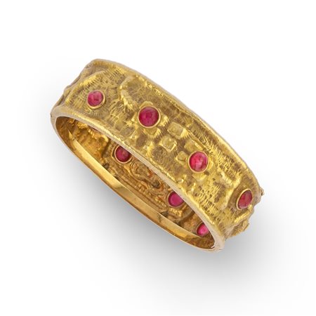 Franco Cannilla per Masenza - Bracciale con rubini  in oro giallo 18k