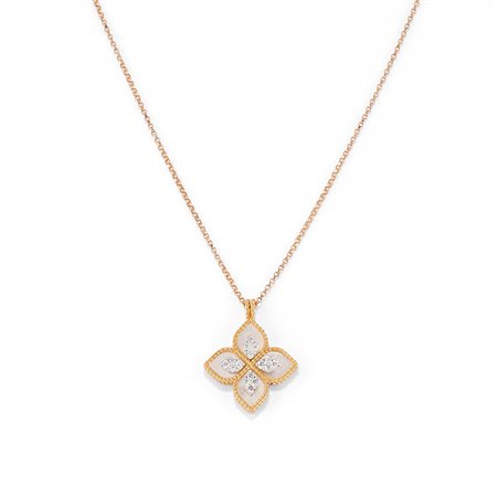 ROBERTO COIN - Collana collezione Princess Flower in oro rosa 18k
