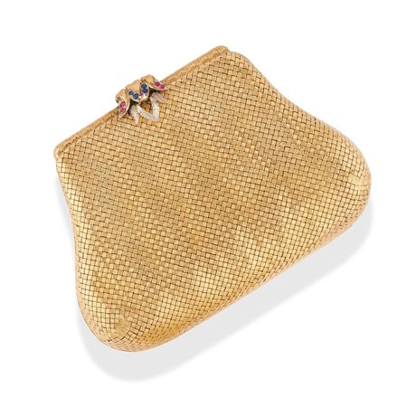 Borsetta in oro giallo 18k e argento