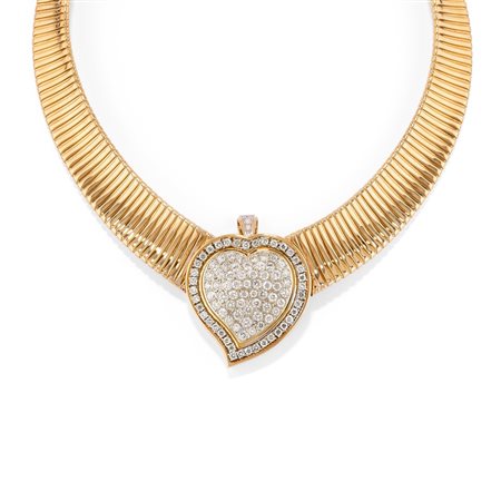 Collana tubogas in oro giallo 18k