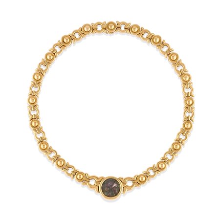 Collana con medaglia in oro giallo 18k