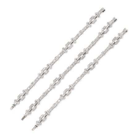 Bracciale con diamanti in platino