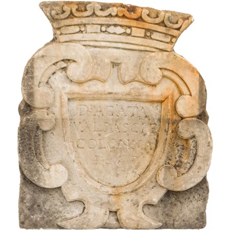 MANIFATTURA SICILIANA FINE XVII SECOLO, Blasone nobiliare