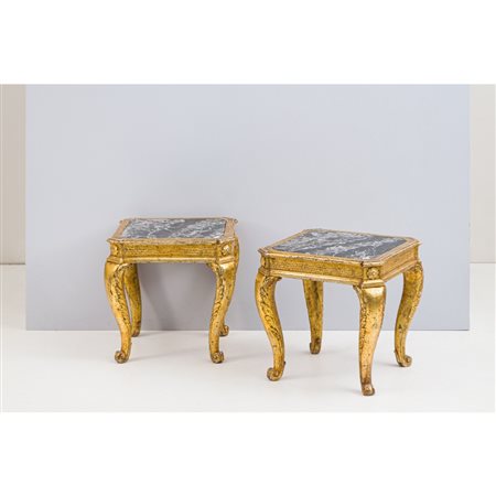 MANIFATTURA ITALIANA FINE XVIII SECOLO, Coppia di tavolini