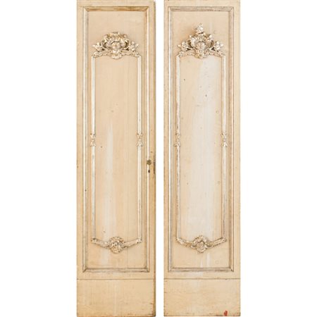 MANIFATTURA SICILIANA DEL XVIII SECOLO, Coppia di porte
