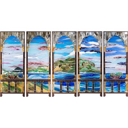 MANIFATTURA ITALIANA DEL XX SECOLO, Cinque vetrate