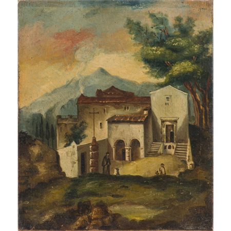 SCUOLA SICILIANA DEL XIX SECOLO, Olio su tela