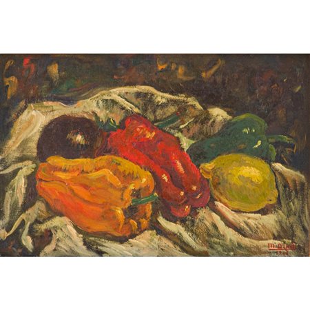 MICHELE DIXITDOMINO, Olio su tavoletta