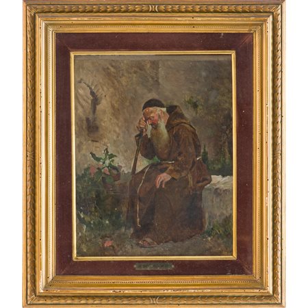 ALFONSO HOLLAENDER, Olio su cartone