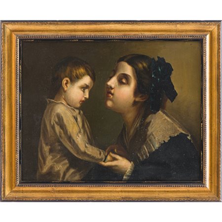 SCUOLA FRANCESE DEL XX SECOLO, Olio su cartone