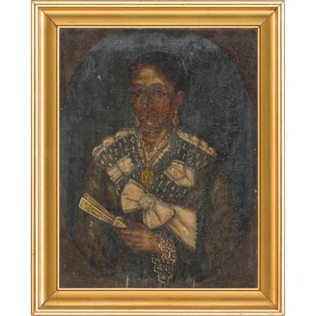 SCUOLA SICILIANA DELLA FINE DEL XIX SECOLO, Olio su tela