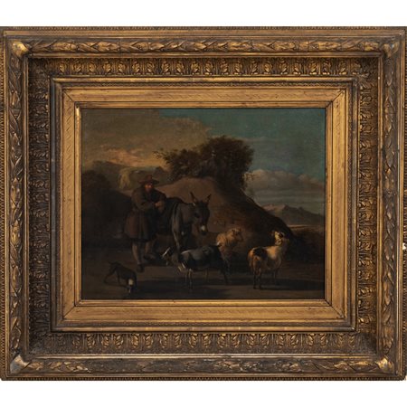 PETER VAN LAER (Cerchia di), Olio su tela