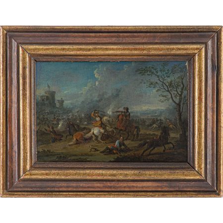 JACQUES COURTOIS (Attr.le), Olio su tavola