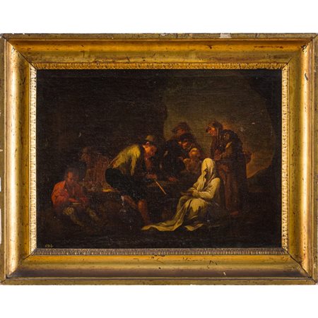 PIETER VAN LEAR (Attr.le), Scena di genere, Olio su tela