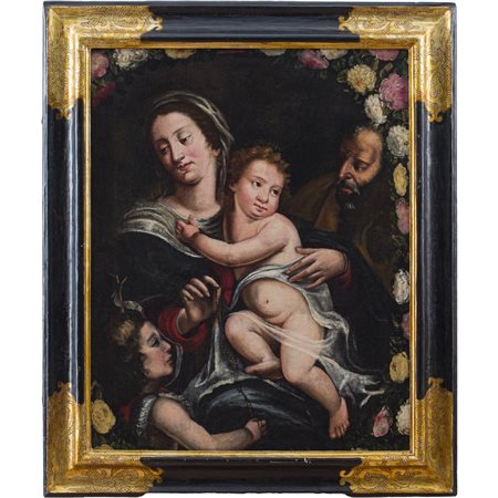 SCUOLA FIAMMINGA DELLA FINE DEL XVII SECOLO, Olio su tela