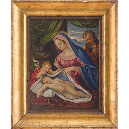 SCUOLA FERRARESE DEL XVI SECOLO, Olio su rame