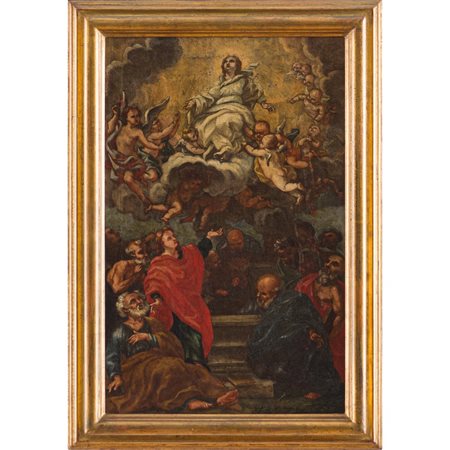 SCUOLA NAPOLETANA DEL XVIII SECOLO, Olio su tela