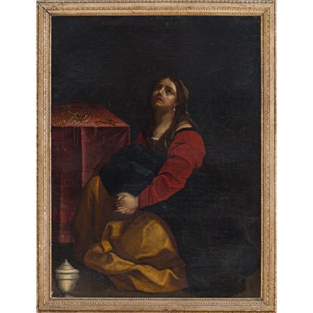 ELISABETTA SIRANI (Cerchia di), La Maddalena, Olio su tela