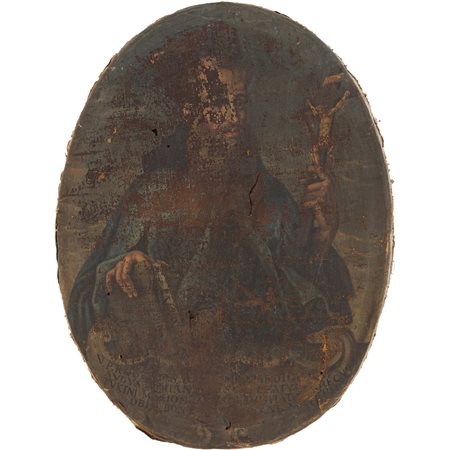 SCUOLA DELL'ITALIA CENTRALE XVII SECOLO, Olio su tela ovale