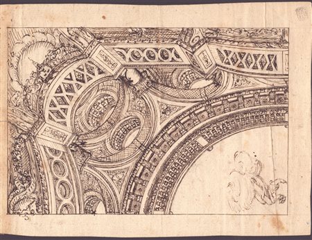  
Studio per prospettiva architettonica scuola bolognese del XVII-XVIII secolo
 