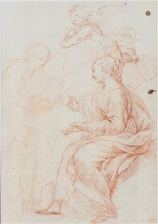  
Studio per la Sacra Famiglia con putto Artista bolognese del XVII–XVIII secolo
 