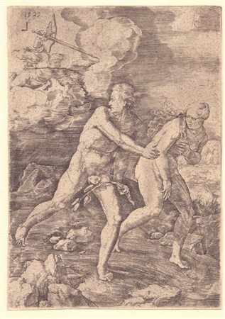 Lucas van Leyden (c. 1494 - 1533) 
La cacciata dal paradiso terreste 
 