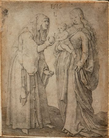 Lucas van Leyden (c. 1494 - 1533) 
La Vergine con il Bambino e sant’Anna 
 