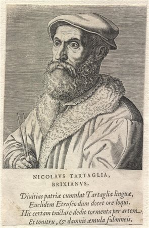 Philip Galle (1537 - 1612) 
Nicolaus Tartaglia, Brixianus 
 