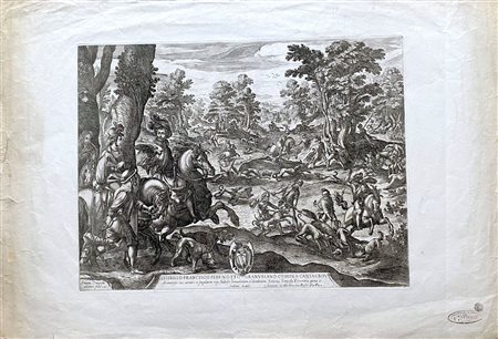 Antonio Tempesta (1555 - 1630) 
La caccia al cinghiale 
 