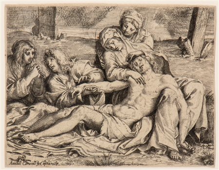 Annibale Carracci (Bologna, 1560 - Roma , 1609) 
Pietà (Cristo di Caprarola) 
 