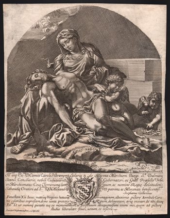 Stephan Colbenschlag (1591 - 1657 ca.) 
Pietà, da Annibale Carracci 
 