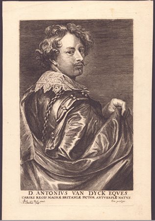 Lucas Vorsterman (1595 - 1675) 
Ritratto di Antonio van Dyck 
 