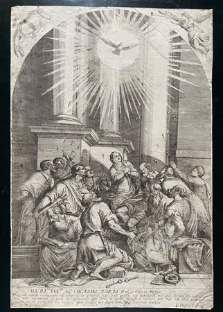 Crestano Menarola (1605 - 1687) 
La Pentecoste, da Jacopo Bassano 
 