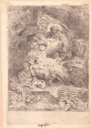 Il Grechetto (Genova, 1609  - Mantova, 1664) 
Natività 
 